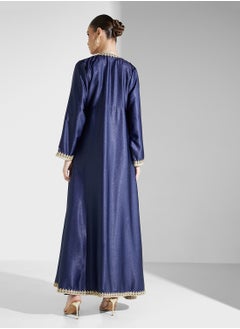 hayas closet Flared Sleeve Belted  Moroccan Dress  - Image 2