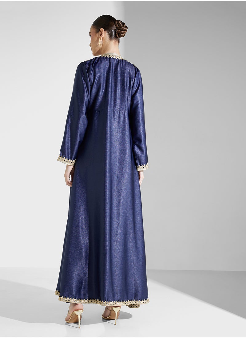 hayas closet Flared Sleeve Belted  Moroccan Dress  - Image 2
