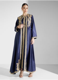 hayas closet Flared Sleeve Belted  Moroccan Dress  - Image 5
