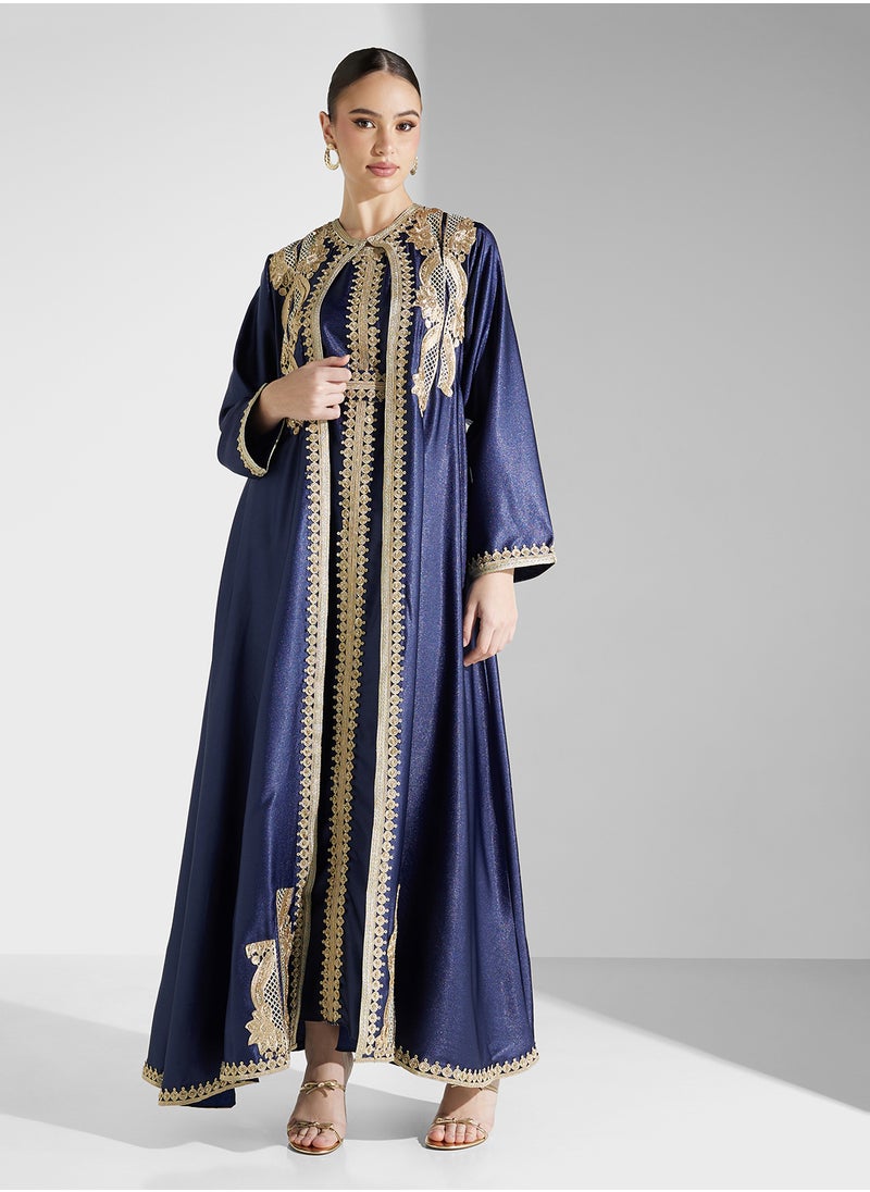 hayas closet Flared Sleeve Belted  Moroccan Dress  - Image 5