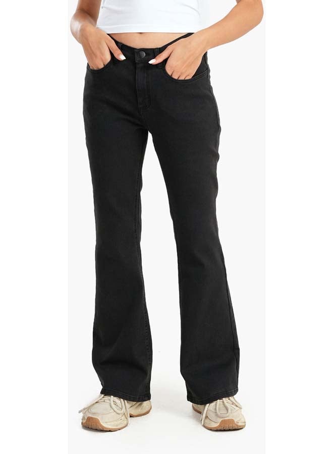 Carina Grey Flare Jeans - Image 1