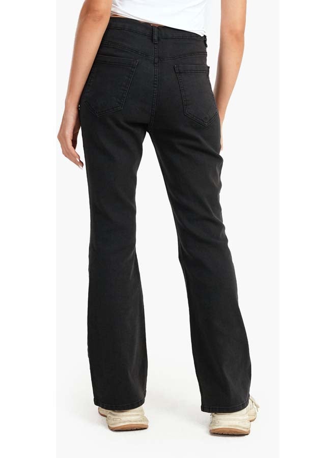 Carina Grey Flare Jeans - Image 3
