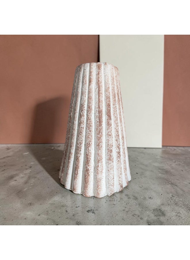 color zone pottery Decorative 35 cm pottery vase for office and home, featuring distinctive designs. - Image 1