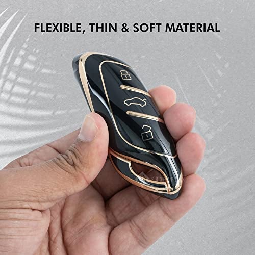 Shopoflux® TPU Key Cover Compatible with MG ZS EV Electric | Astor 3 Button Smart Key (Black) - Image 4
