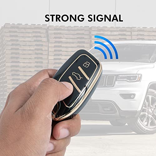Shopoflux® TPU Key Cover Compatible with MG ZS EV Electric | Astor 3 Button Smart Key (Black) - Image 3