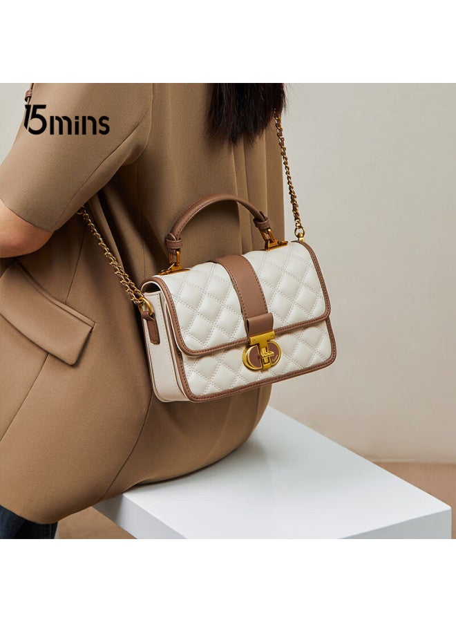 15mins New Women's Luxury Quilted Chain Handle Shoulder Bag Versatile Ladies Handbag Birthday Gift - Image 1
