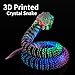 SUMLAND 3D Printed Snake3D Printed Animals 24 Inch 3D Printed Fidget ToysArticulated Crystal AnacondaHome Office Executive Desk Decoration Red Green Blue - Image 4