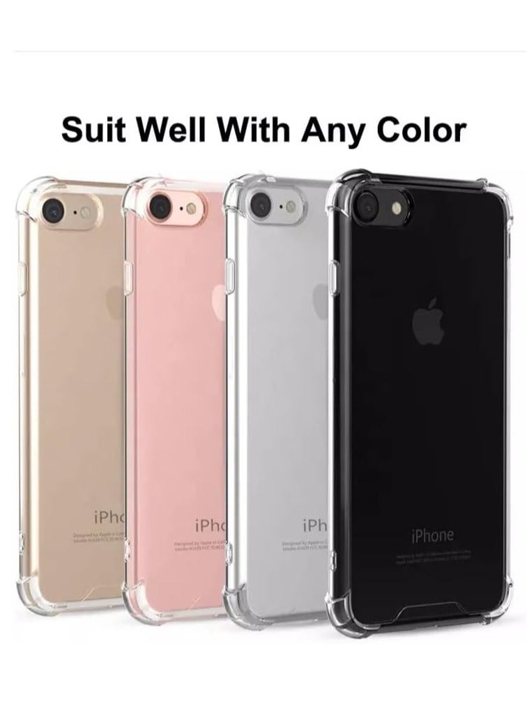 MIGOFAST iPhone 7 / iPhone 8  iPhone SE clear cover case soft TPU transparent silicone case shock absorbent reinforced corner for iPhone 7/8 / SE clear - Image 5