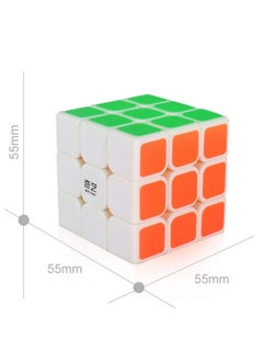 D ETERNAL D Eternal QiYi Sail Speed Cube 3x3x3 Puzzle Cube,White Base  - Image 3