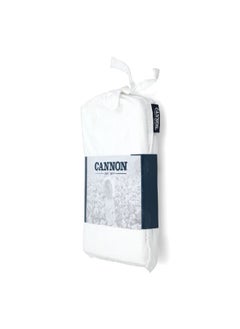Cannon 2-Piece Stone Washed Premium Cotton Pillow Case Set White 3 x 15 x 23 cm CN PCQ2PCSW-WHTD  - Image 3