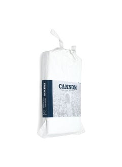 Cannon 2-Piece Stone Washed Premium Cotton Pillow Case Set White 3 x 15 x 23 cm CN PCQ2PCSW-WHTD  - Image 2
