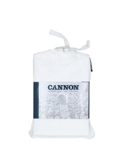 Cannon 2-Piece Stone Washed Premium Cotton Pillow Case Set White 3 x 15 x 23 cm CN PCQ2PCSW-WHTD  - Image 1