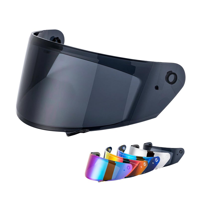 VCOROS X9 Full Face Motorcycle Helmet Replacement Shield 5Color Lens Available Black