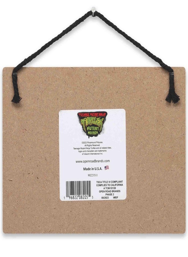 Open Road Brands Teenage Mutant Ninja Turtles Turtle Power Hanging Wood Wall Decor - Fun TMNT Sign for Kids' Bedroom, Man Cave or Movie Room - Image 3