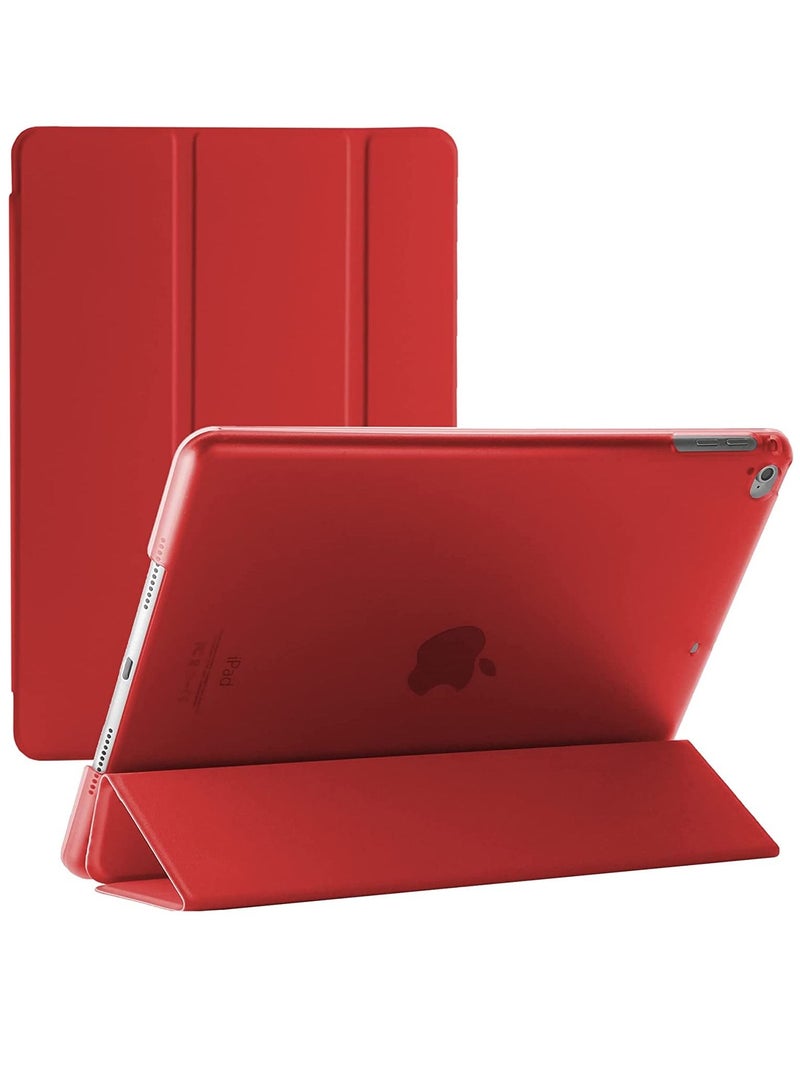 Apple Ipad 9.7 Inch Slim folio Stand for iPad Air 2 Case Smart A1566 A1567 PVC Smart Auto-Sleep Protective Cover for iPad Air 2 Cover (Red) - Image 1