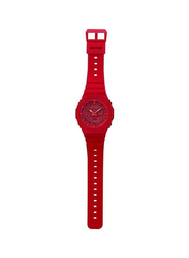 CASIO Unisex Wrist Watch analog_digital resin GA-2100-4ADR - 49 mm - Red - Image 5