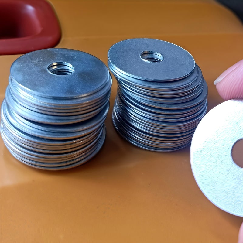 M6 Large Galvanized Metal Flat Washers 12 Pieces Thickened Screw Washers - Image 4