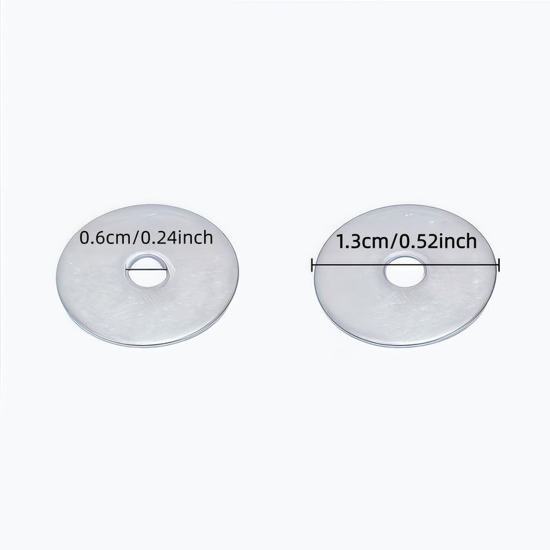 M6 Large Galvanized Metal Flat Washers 12 Pieces Thickened Screw Washers - Image 2