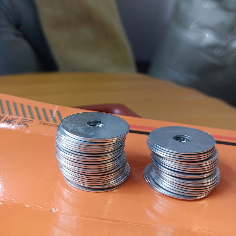 M6 Large Galvanized Metal Flat Washers 12 Pieces Thickened Screw Washers - Image 3