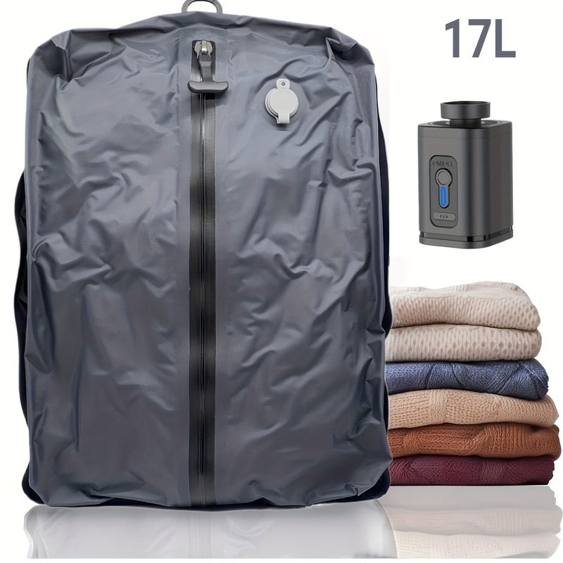 Electric Vacuum Compression Bag With Electric Air Pump 30W Saves 60 Percent Space - Image 1