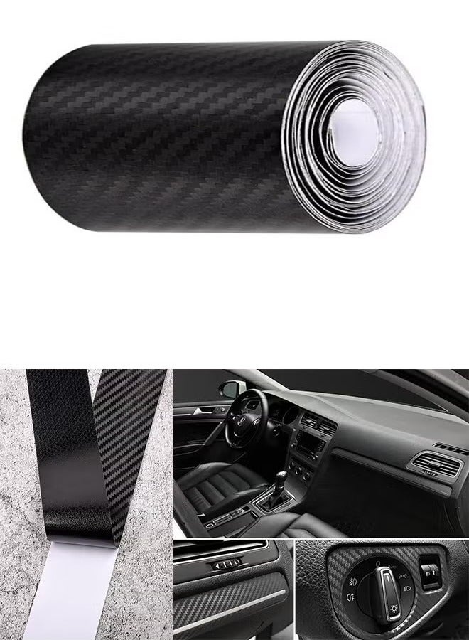 Ailily 5D Car Carbon Fiber Sticker Strip Car Door Edge Guard Sticker Detailing Wrap Protective Film Vinyl Wrap Tape 7CM x 3M - Image 1