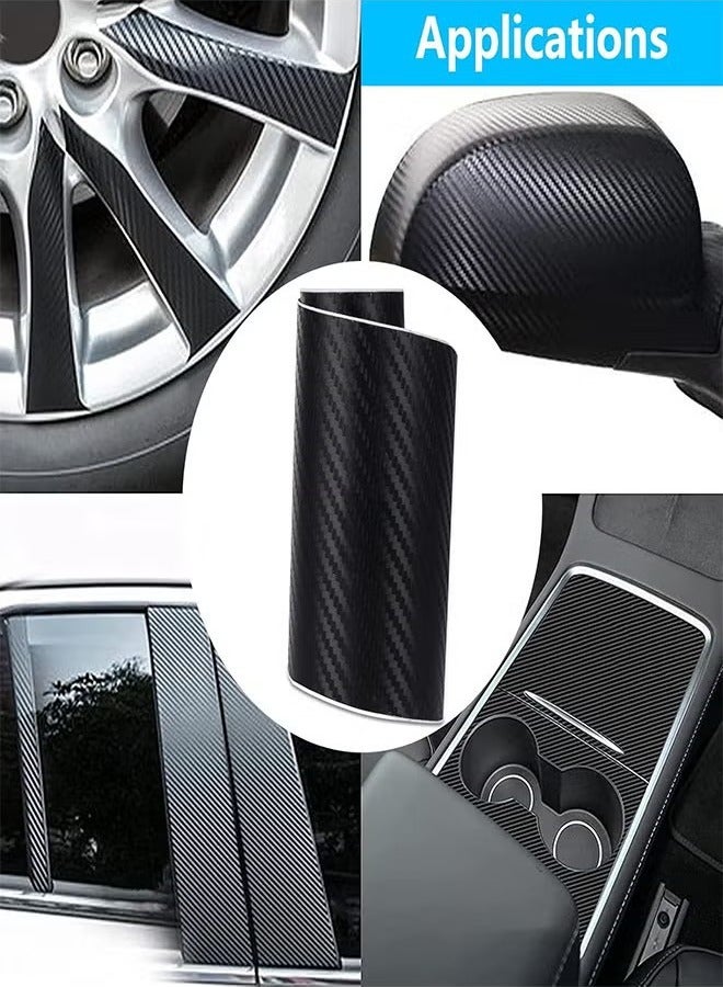 Ailily 5D Car Carbon Fiber Sticker Strip Car Door Edge Guard Sticker Detailing Wrap Protective Film Vinyl Wrap Tape 7CM x 3M - Image 4