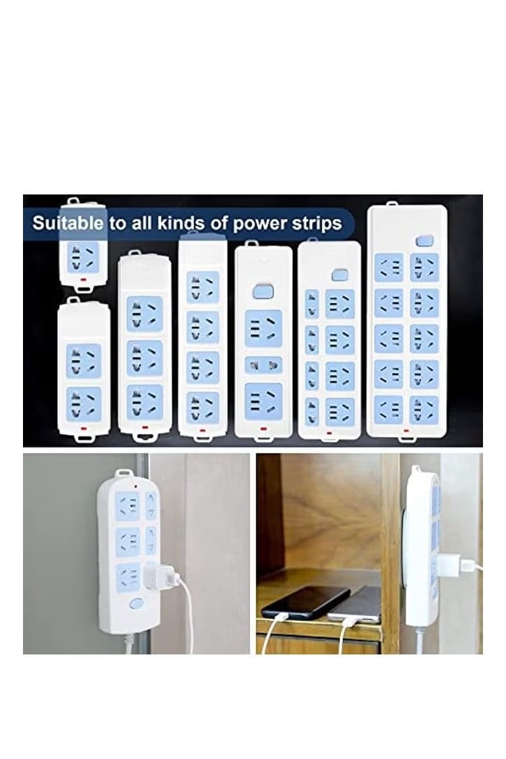 4 Piece Power Strip Bracket Wall Mounted Self Adhesive Non Punching - Image 4