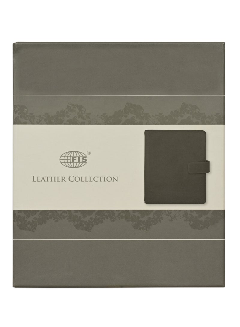 FIS® Leather Organizer "PLANUS", and Activity Journal, Size : A5 (14.8 x 21cm), Color : Brown_ FSORLO5BR - Image 4