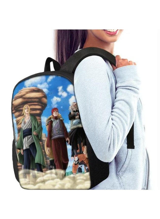 general Cartoon print backpack + handbag + pencil bag set, three-piece practical bag combination (available for students, children, friends outings, mountain climbing, etc.) - Image 3