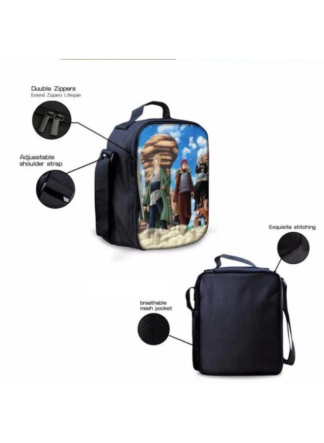 general Cartoon print backpack + handbag + pencil bag set, three-piece practical bag combination (available for students, children, friends outings, mountain climbing, etc.) - Image 2