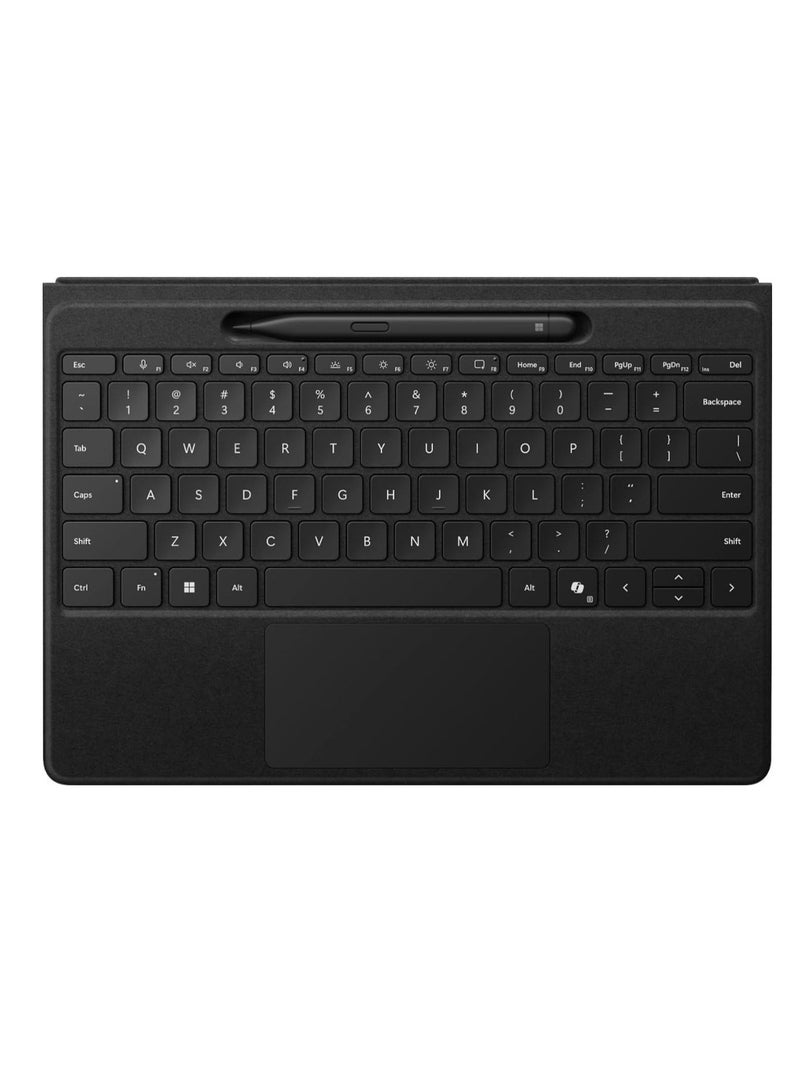مايكروسوفت لوحة مفاتيح Surface Pro Flex مع مجموعة قلم Slim، لوحة مفاتيح Alcantara 2 في 1 لجهاز Surface Pro 9 و 8، Windows 11 Copilot+ - Image 1