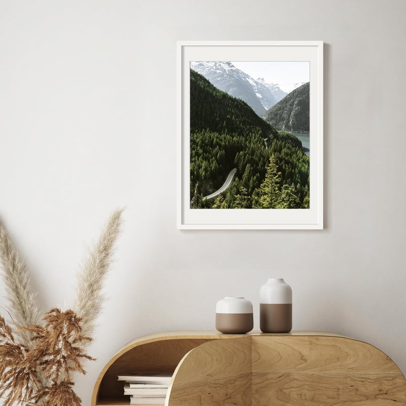 upsimples 18x24 Picture Frame, Display Pictures 16x20 with Mat or 18 x 24 Without, Wall Hanging Poster Frames, White, 1 Pack - Image 2
