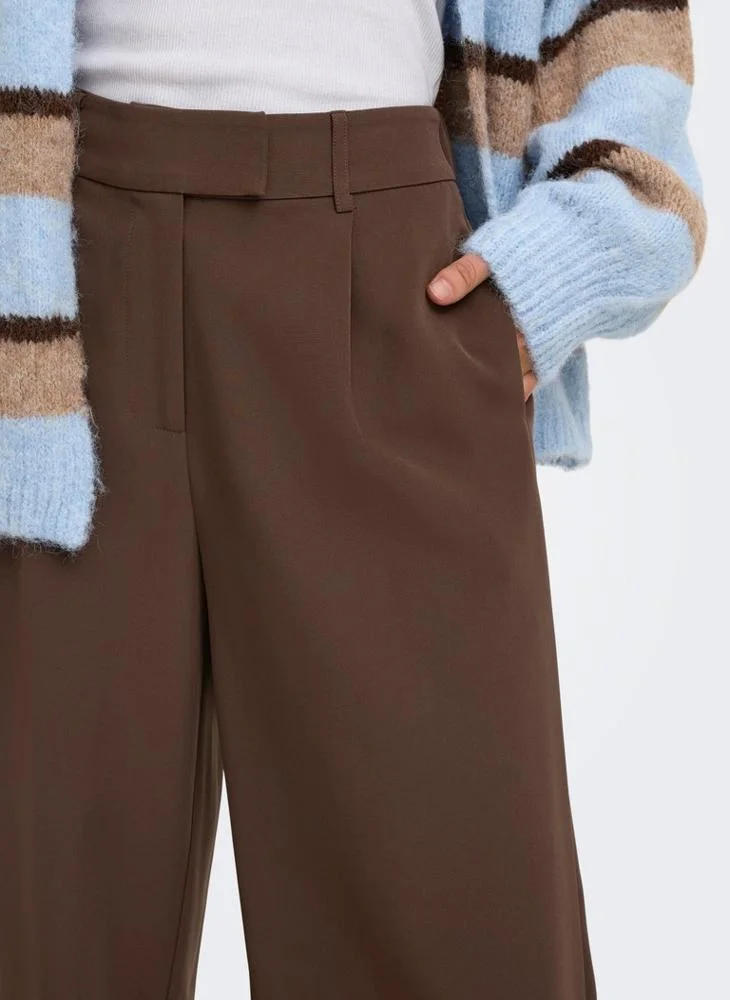 Only  Casual High Waist Straight Trousers for Women | Best Price UAE