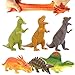 ValeforToy Dinosaur Toy8 inch Rubber Dinosaur Set6 PackSuper Stretches Material TPR with Gift Bag Realistic Dinosaur Figure Toy for Boy Kid Party Favor - Image 3