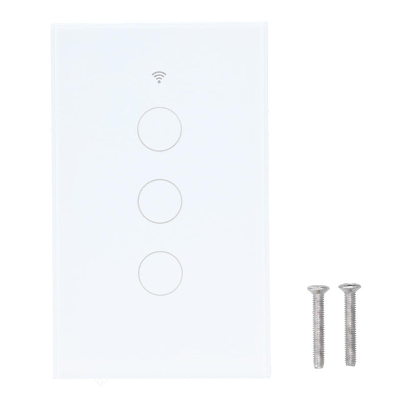 Smart Zigbee Light Switch White 3 Gang Touch Panel Remote Control Timer 100 240V AC - Image 2