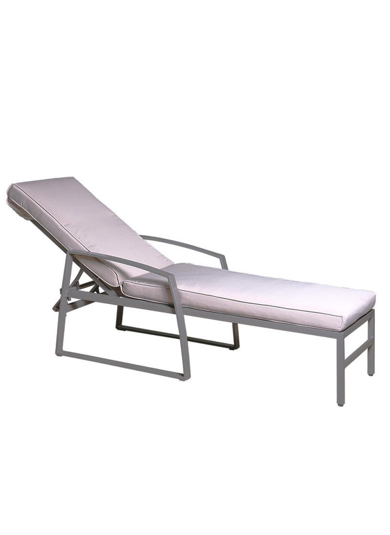 Oasis Casual Aluminium Sun Lounger with Cushion  - Image 1