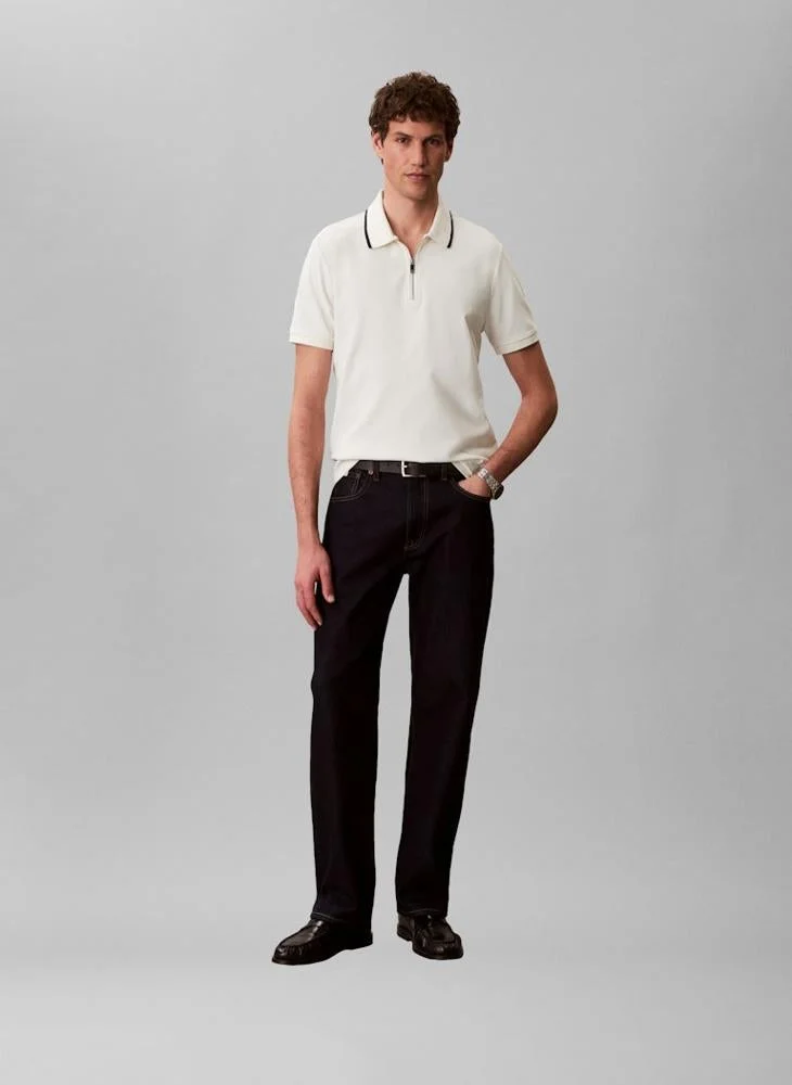 Calvin Klein Tofu Cotton Piqué Polo Shirt for Men | Best Price UAE