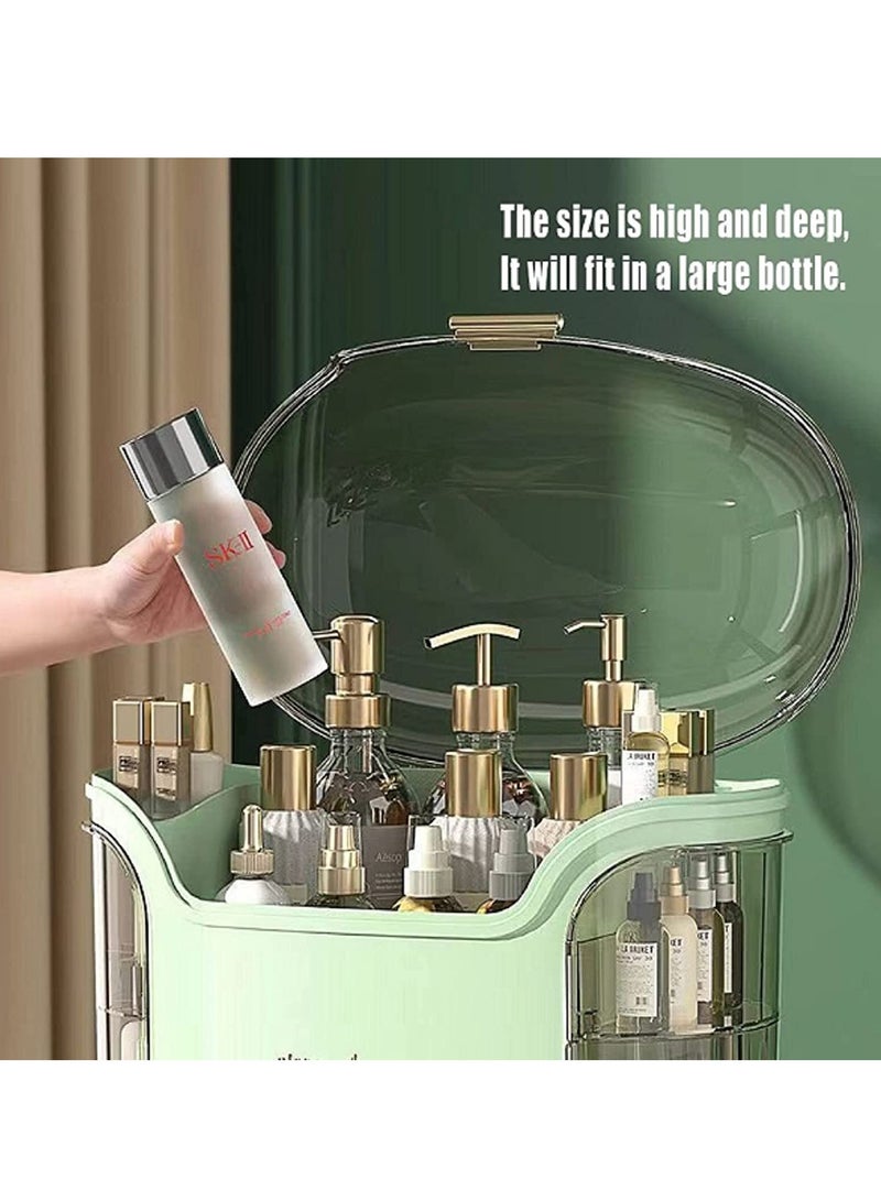 Sharpdo Dustproof Cosmetic Storage Box,Cosmetics Skincare Jewelry Lipstick Organizer,Multi-Function Makeup Case,Makeup Organizer Box,Makeup Organizer for Vanity, Dresser,Bedroom Countertop - Image 3