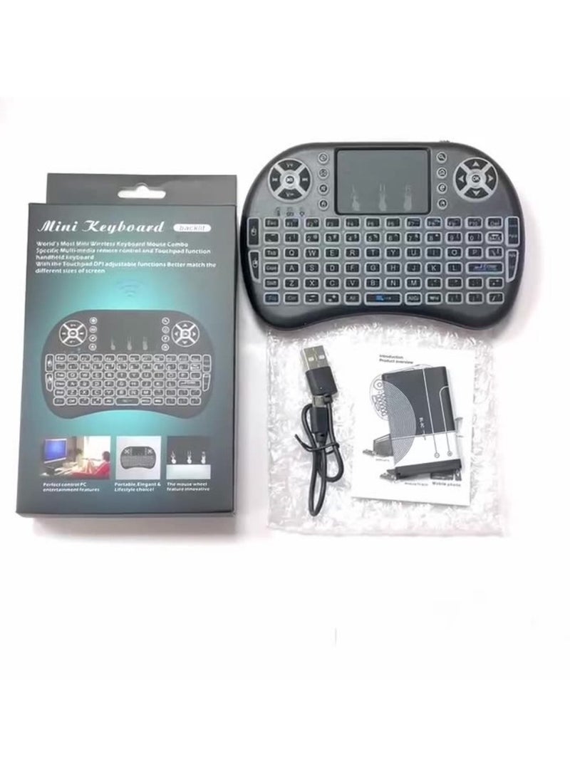 General Mini Wireless Backlit Keyboard - Ultra Slim Portable USB Keyboard for PC TV Tablet with Long Battery Life  - Image 1