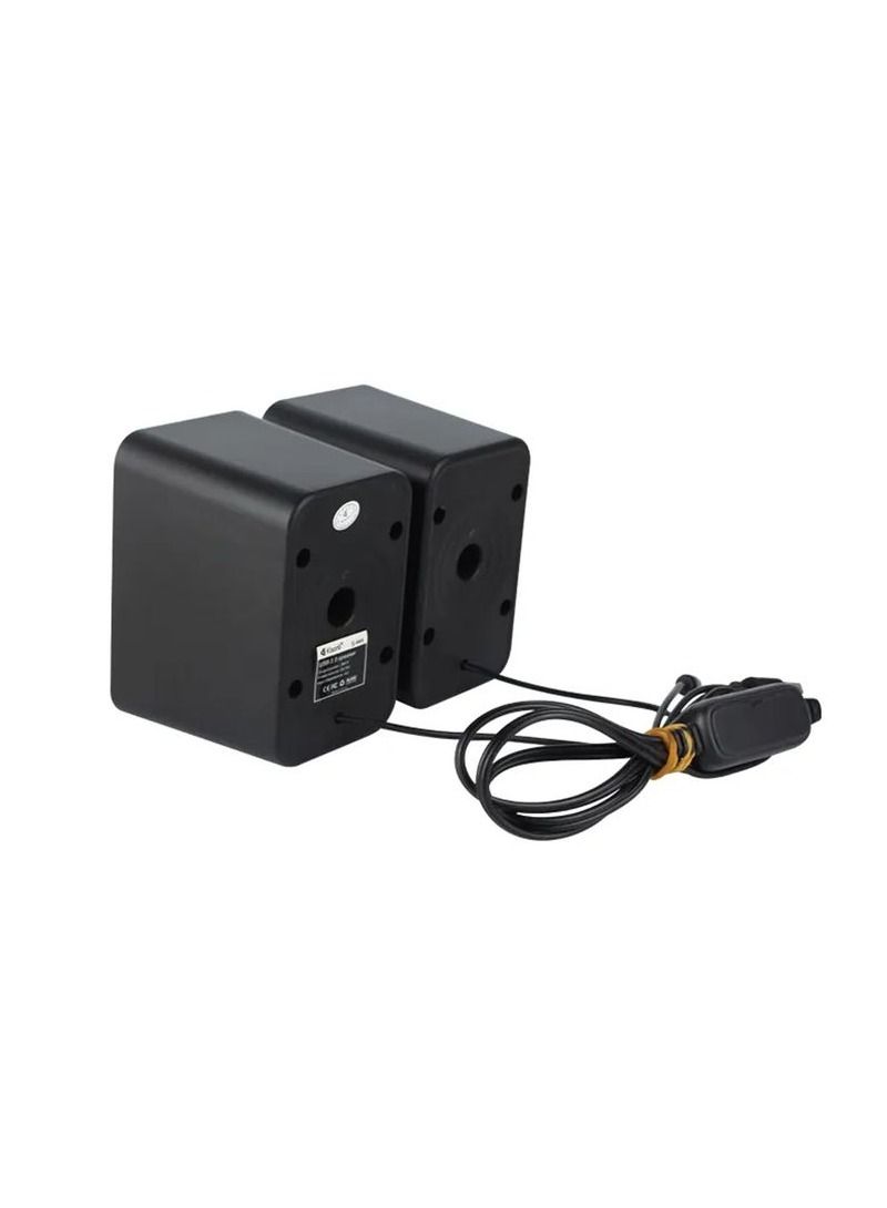Kisonli SPeaker 2.0 Multimedia USB Powered And Volume Control Speaker Suitable for Laptop Desktop S-444 - Image 4