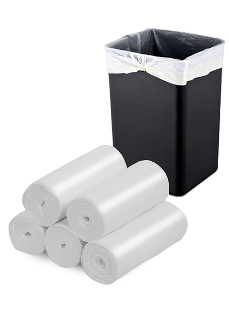 Ideal Pack White Trash Bags – 5 Gallon | 46 x 52 cm | 50 Pieces | Durable & Leak-Resistant Bin Liners for Home, Office, and Kitchen Use - Image 5