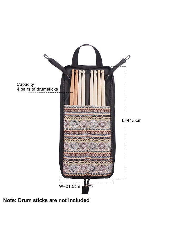 Generic Drum Stick Bag Drumsticks Mallet Case Oxford Fabric with Hanging Hooks Wear-resistant Portable Drum Stick Holder Percussion Accessories  - Image 5