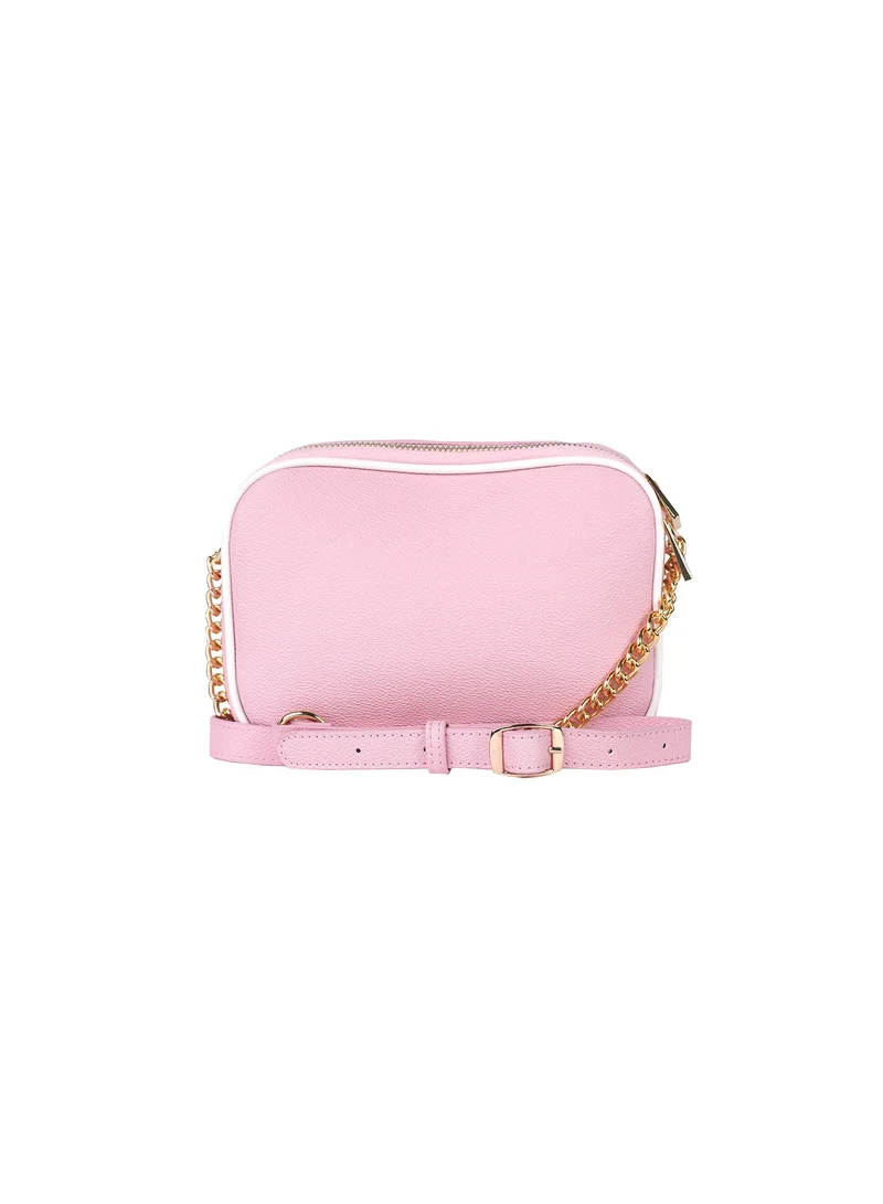 AMICA Lois Signature Monogramed Women's Shoulder Crossbody bag in Textured Leather