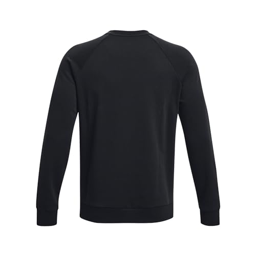 Under Armour Men's Rival Fleece Crew, (001) Black / / White, Large - Image 3