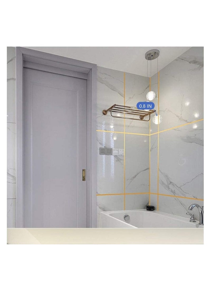 Generic - Home Tiles Decoration Self Adhesive Golden Tape Wall Stickers Home Decoration Golden Metalized Polyester Film Tape with Acrylic Adhesive 0.5 cm x 5 meter - Image 1