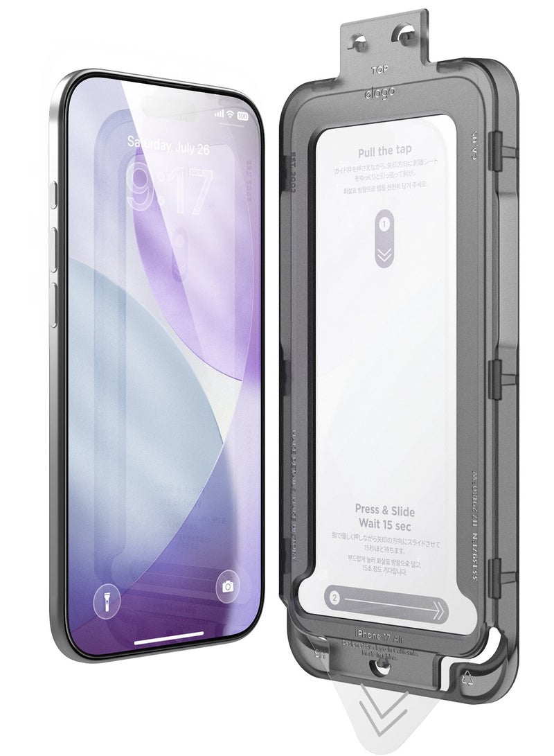 Elago Tempered Glass for iPhone 17 AIR (2025) Screen Protector - [1 PACK] with Easy Installation Tray - Image 1