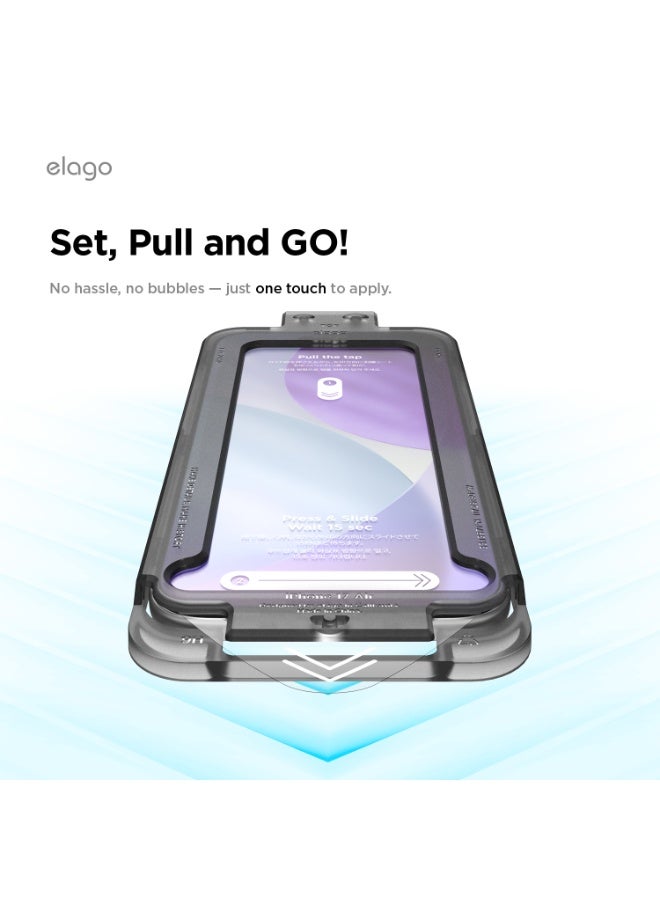 Elago Tempered Glass for iPhone 17 AIR (2025) Screen Protector - [1 PACK] with Easy Installation Tray - Image 3