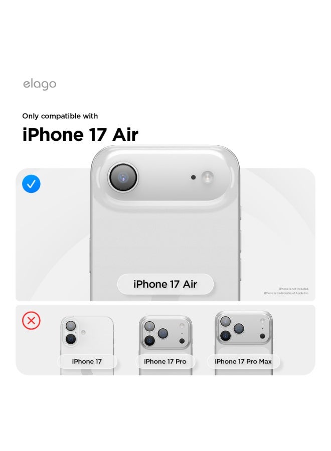 Elago Tempered Glass for iPhone 17 AIR (2025) Screen Protector - [1 PACK] with Easy Installation Tray - Image 2