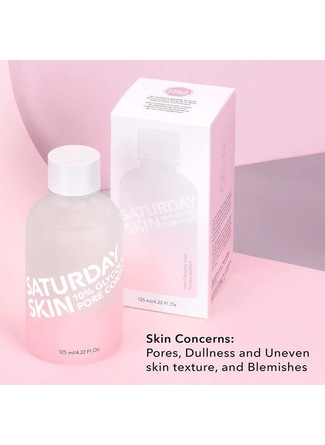 saturday skin Saturday Skin Pore Clarifying Toner 10% Glycolic Acid&AHA Deep Cleansing Astringent Facial Toner,Hypoallergenic Skin-Purifying Face Toner to Cleanse, Recondition and Purify Skin, Non-Comedogenic  - Image 4