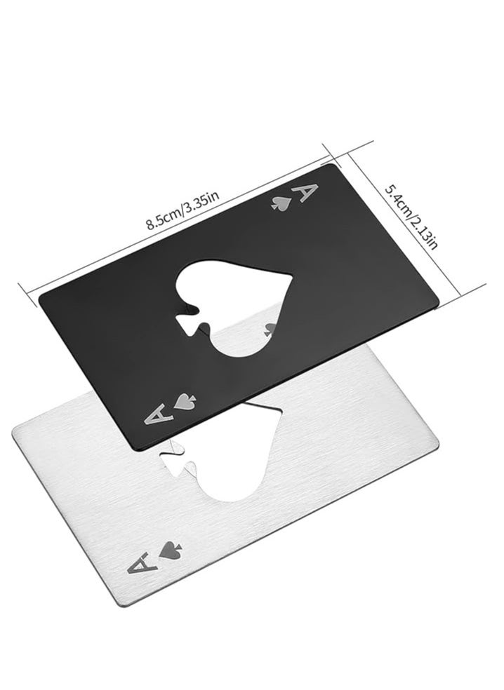 Generic - Bottle Opener Credit Card Size Pocker Cap Opener Portable Stainless Steel Can Opener - Image 1